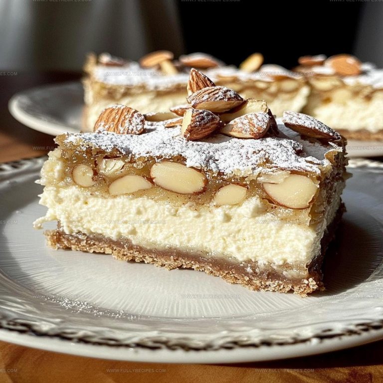 1638277 Almond Croissant Cheesecake Bars Recipe