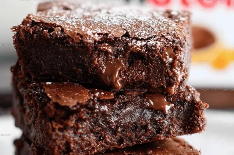 9180713 3-Ingredient Nutella Brownies Recipe